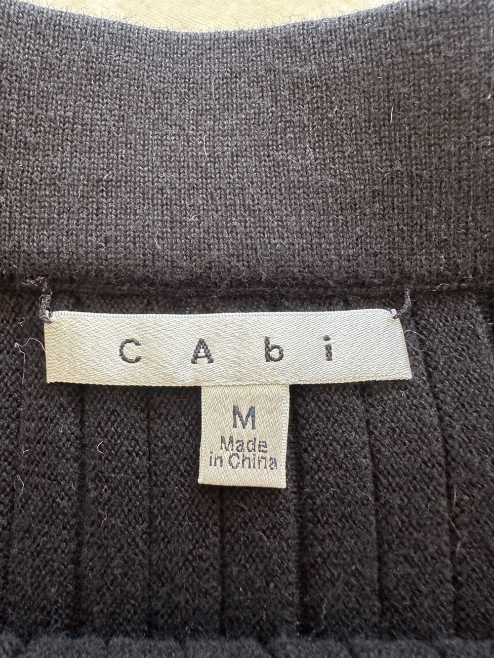 CAbi Black Knit Circle Skirt, size medium - Picture 4 of 7